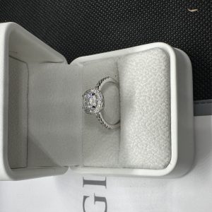 エタニティーリング 1 カラット 天然ダイヤモンド1.01ct GIA鑑定書 AU750指輪