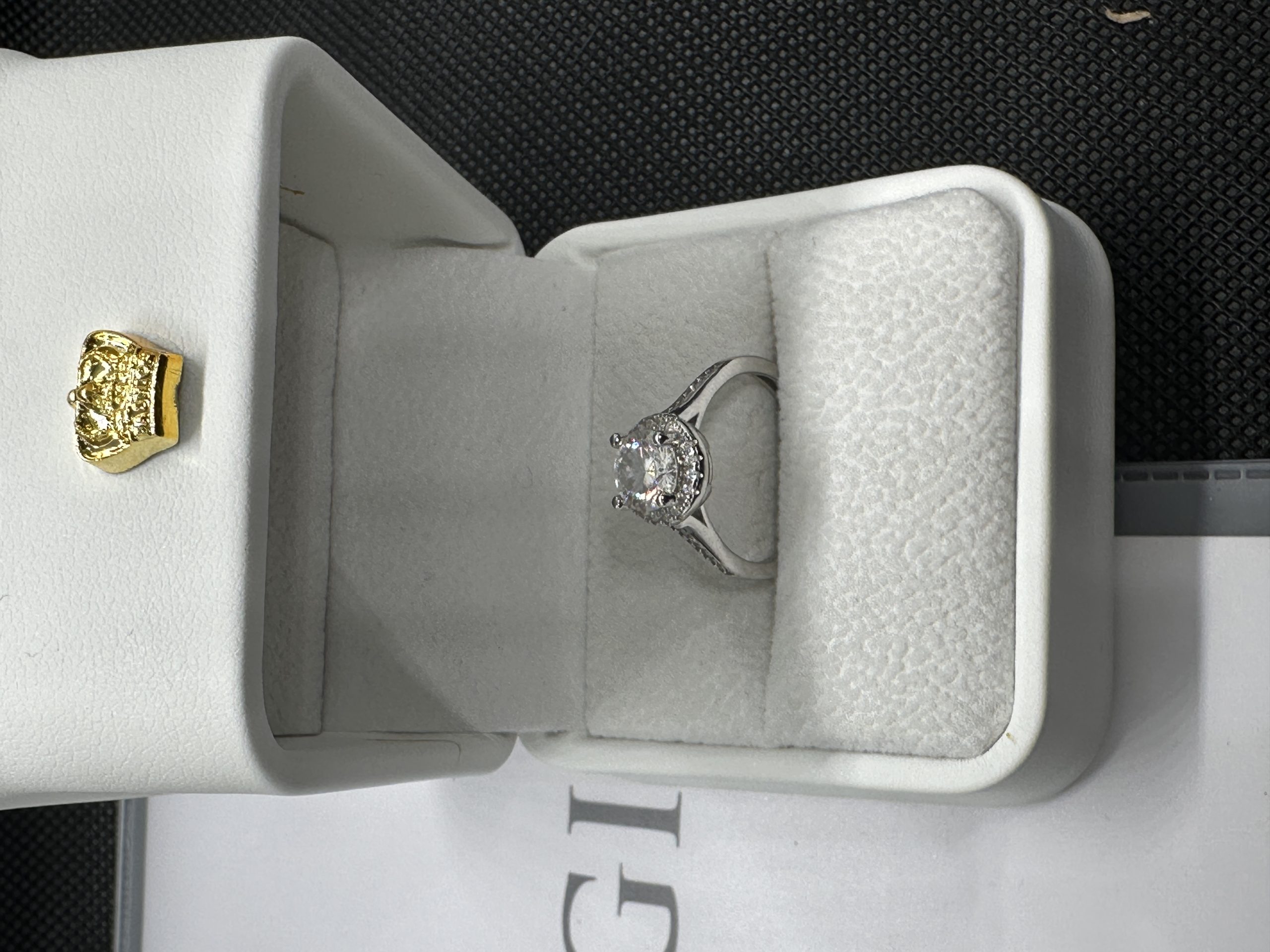 エタニティーリング スイート テン 指輪 天然ダイヤモンド1.01ct GIA鑑定書 AU750指輪