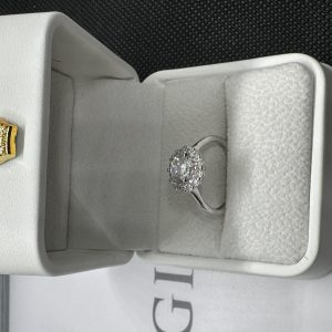 エタニティーリング ダイヤモンド 1 カラット 天然ダイヤモンド1.01ct GIA鑑定書 AU750指輪