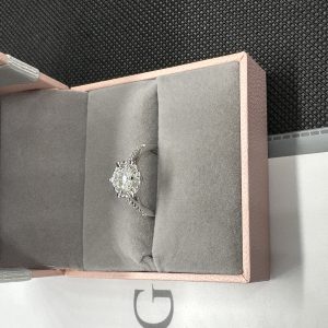 エタニティーリング 1 カラット 指輪 天然ダイヤモンド1.01ct GIA証明書 AU750指輪