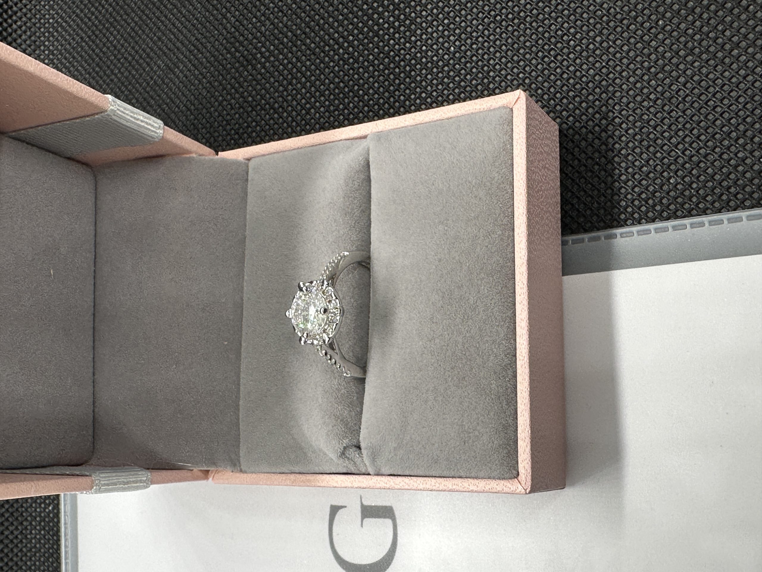 エタニティーリング 1 カラット 指輪 天然ダイヤモンド1.01ct GIA証明書 AU750指輪