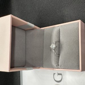 エタニティーリング 18 金 ダイヤモンド リング 天然ダイヤモンド1.01ct GIA証明書 AU750指輪