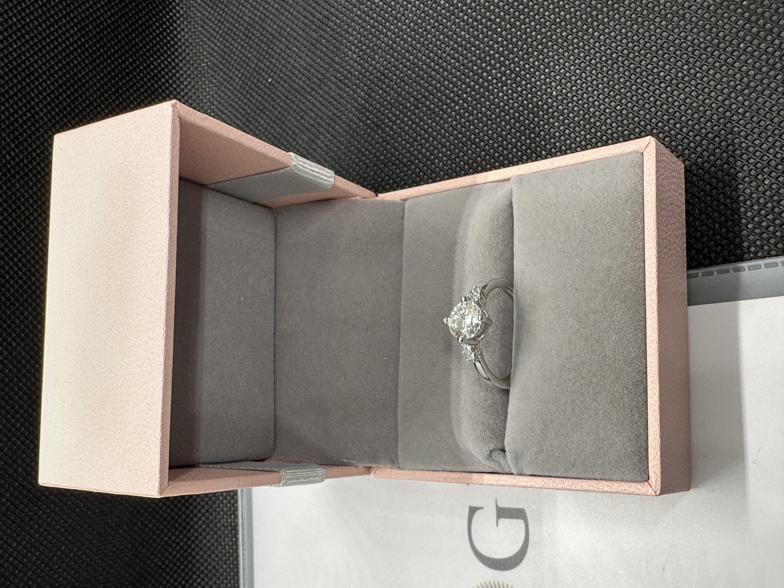 エタニティーリング 18 金 ダイヤモンド リング 天然ダイヤモンド1.01ct GIA証明書 AU750指輪