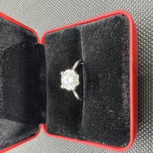 エタニティーリング 指輪 ダイヤ 天然ダイヤモンド1.01ct GIA証明書 AU750指輪