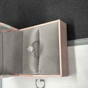 エタニティーリング 1ct ダイヤ 天然ダイヤモンド1.01ct GIA証明書 AU750指  輪