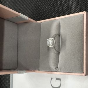 エタニティーリング 一 粒 ダイヤ ネックレス 天然ダイヤモンド1.01ct GIA証明書 AU750指輪