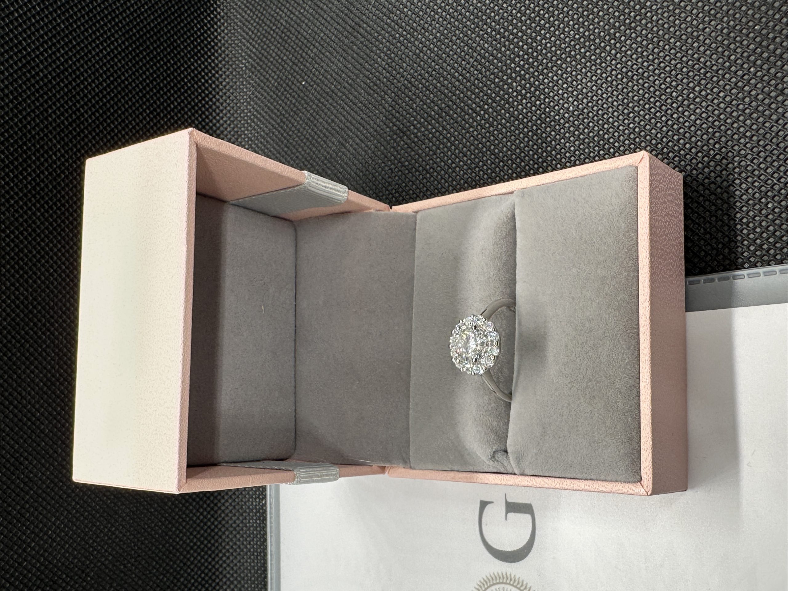 エタニティーリング 一 粒 ダイヤ 指輪 天然ダイヤモンド1.01ct GIA証明書 AU750指輪