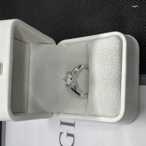 エタニティーリング ネックレス 高級 天然ダイヤモンド1.01ct GIA鑑定書 AU750指輪